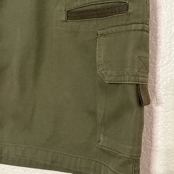 DICKIES Skirt Olive Green Cargo 100% Cotton size 12 Streetwear Valentines Day - Picture 3 of 12